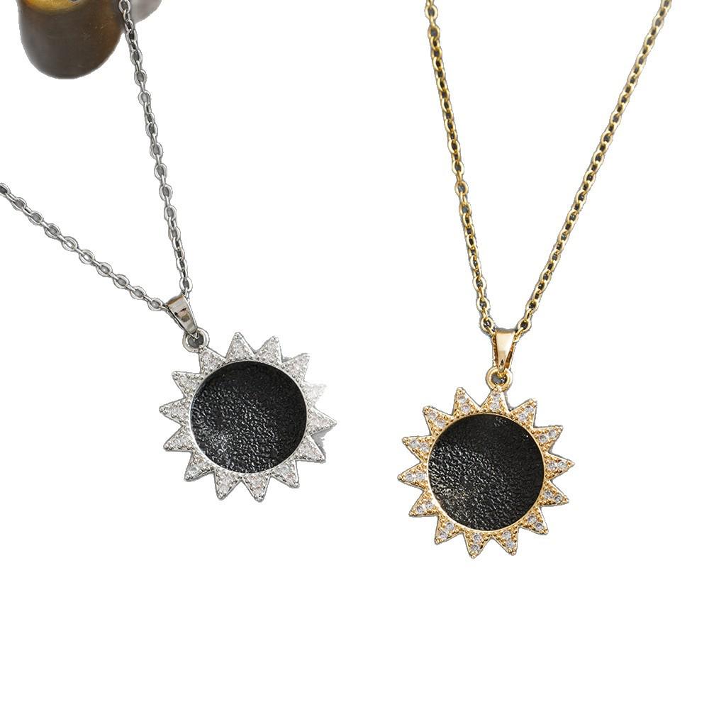 Elegant Round Ring Titanium Steel Necklace for Women - Luxurious, Simple, and Fashionable Design that Does Not Fade