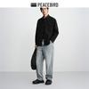 Peacebird Men's Business Casual Long Sleeve Shirt BACHG110E