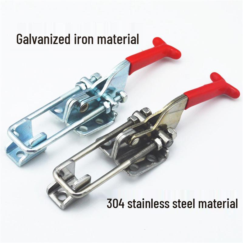 Heavy Duty 304 Stainless Steel Adjustable Snap Latch Lock Clamp Buckle