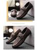 Men's Summer 2025 British-Style Casual Leather Loafers - Soft Sole, Trendy One-Step Drive Shoes