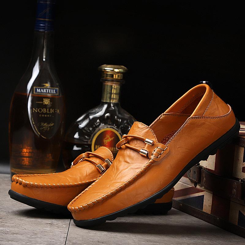 Fashion Men'S Casual Shoes High Quality Men'S Loafers Leather Leisure Shoes For Men  New Social Shoes Male Chaussure Hommes