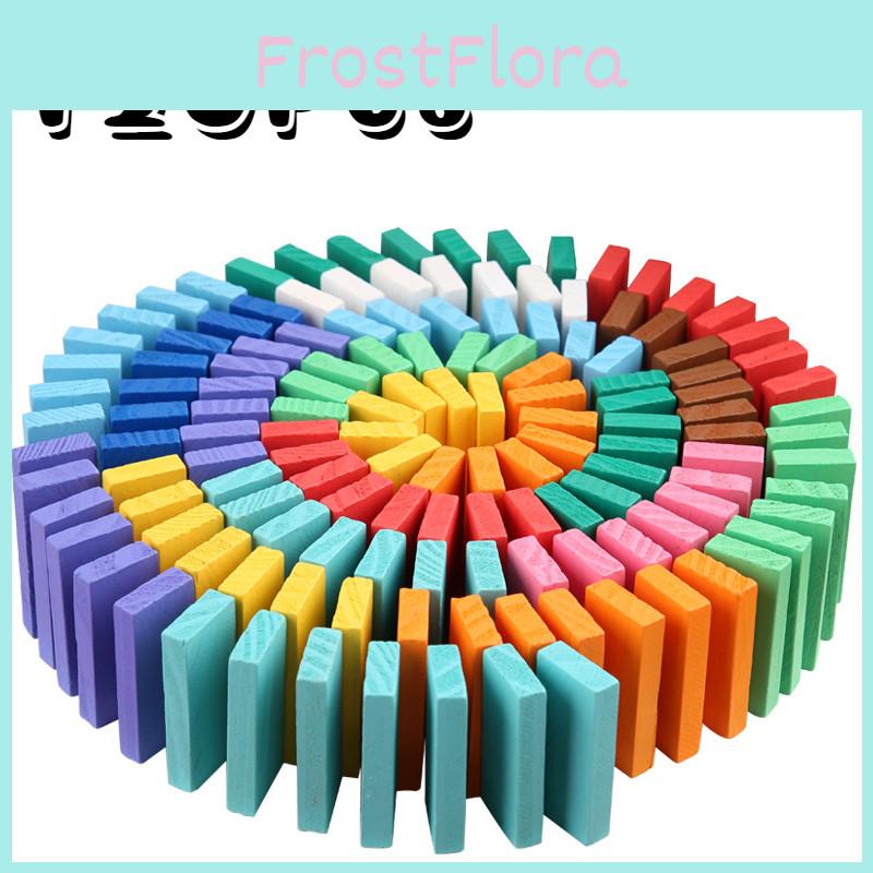 Large Wooden Domino Set For Children And Adults Educational And Intellectual Building Blocks Toy Brand Chengchen 120 New Pieces