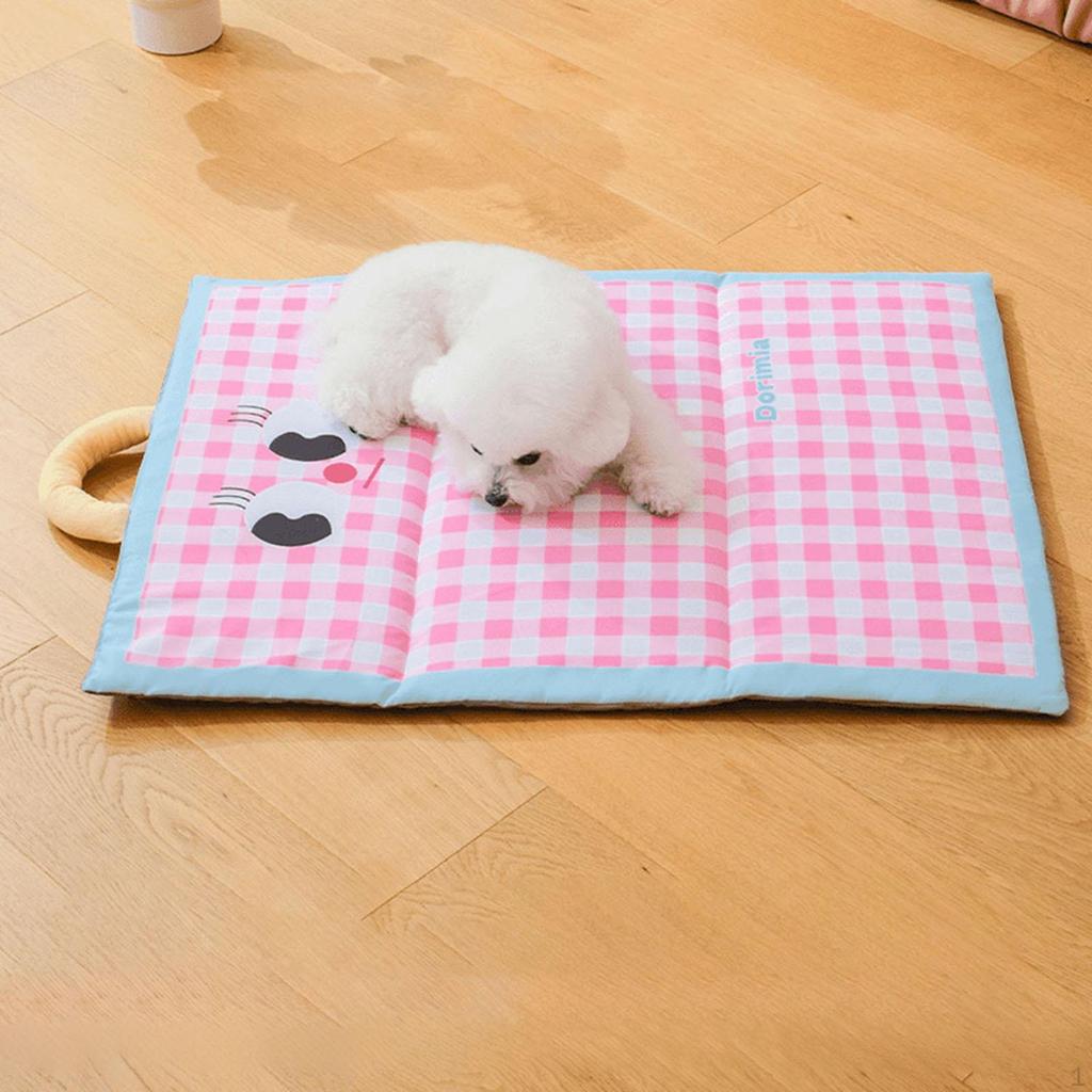 Cooling Carpet for Pets Tafl Cool, Compact Versatile Machine Washable, Portable Handle Pad Cats of