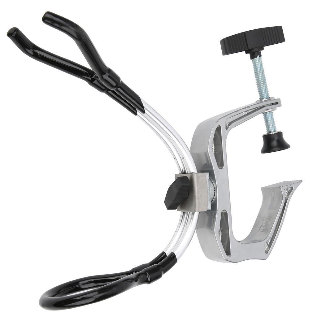 Aluminum Alloy 360 Degree Adjustable Boat Rods Holder Fishing Pole Foot Clamp Racks