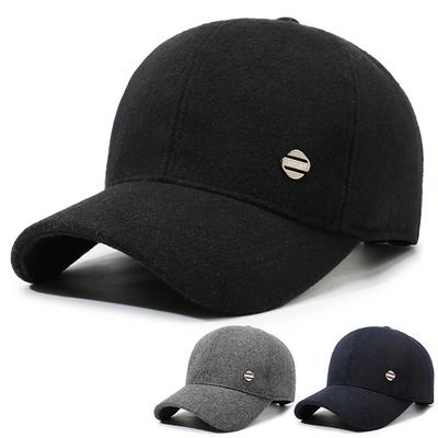 Chapeau Automne Hiver Homme Velours Épais Casquette Extérieur Chaud Anti-Froid Casquette de Baseball