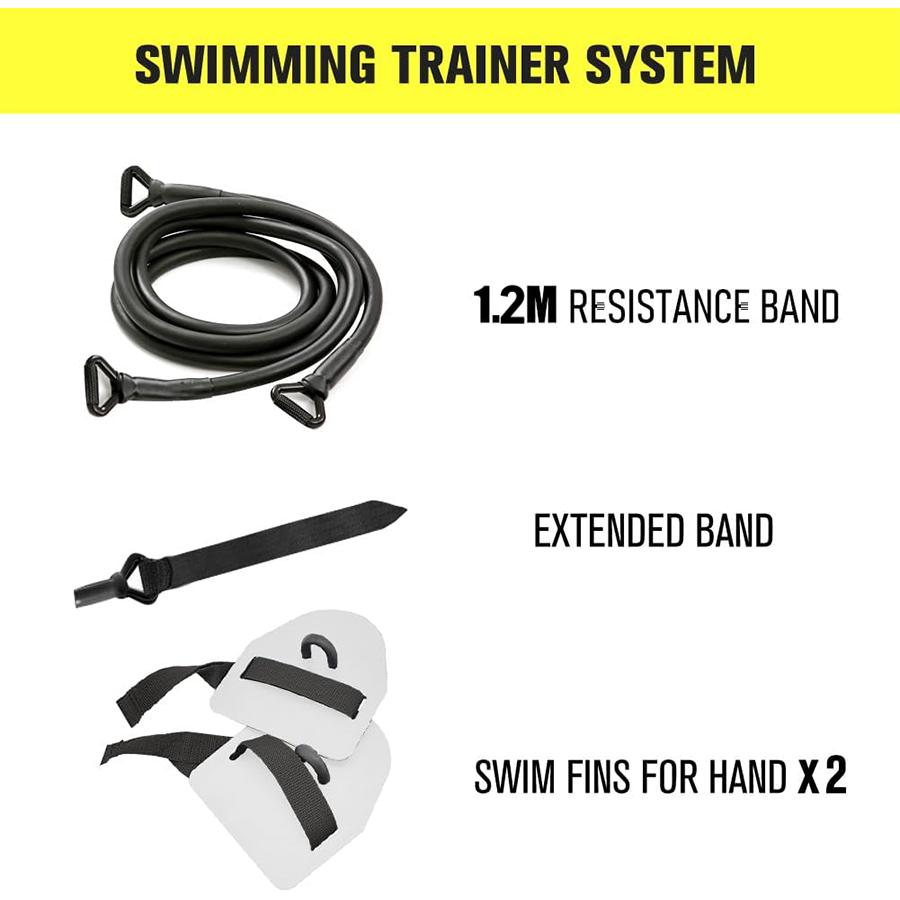 Factory Direct Traction Rope Floating Swimming Arm Strength Trainer Swimming Paddle Fins Training Equipment Dry Land Cord