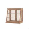 Dollhouse Bakery Cabinet 1/12 Scale Display Wooden for Diorama Plain Walnut