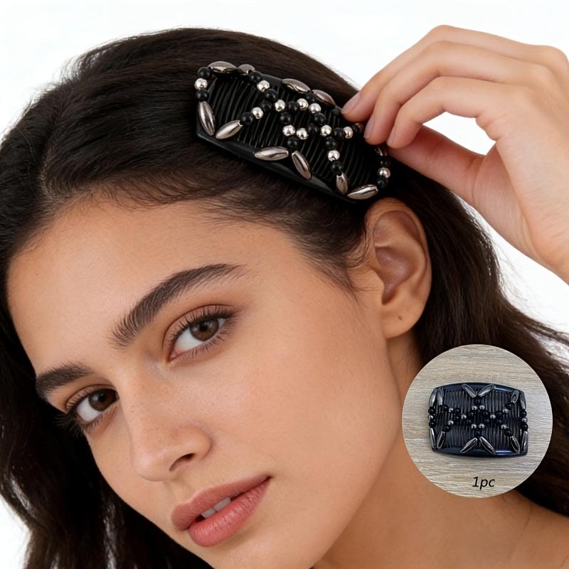 1PC Double-row Comb for Quick Fixing of Loose Hair Bundles, Ideal for Creating Relaxed Hair Bundles In Seconds
