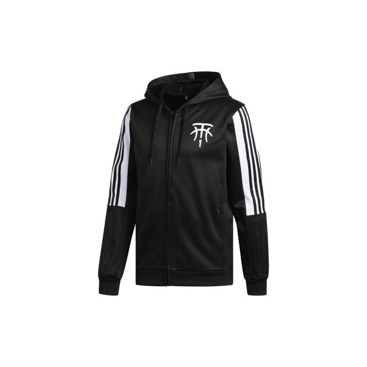 adidas TMAC HOODIE Fleece Lined Basketball Hooded Jacket Black Men s DP4941 M