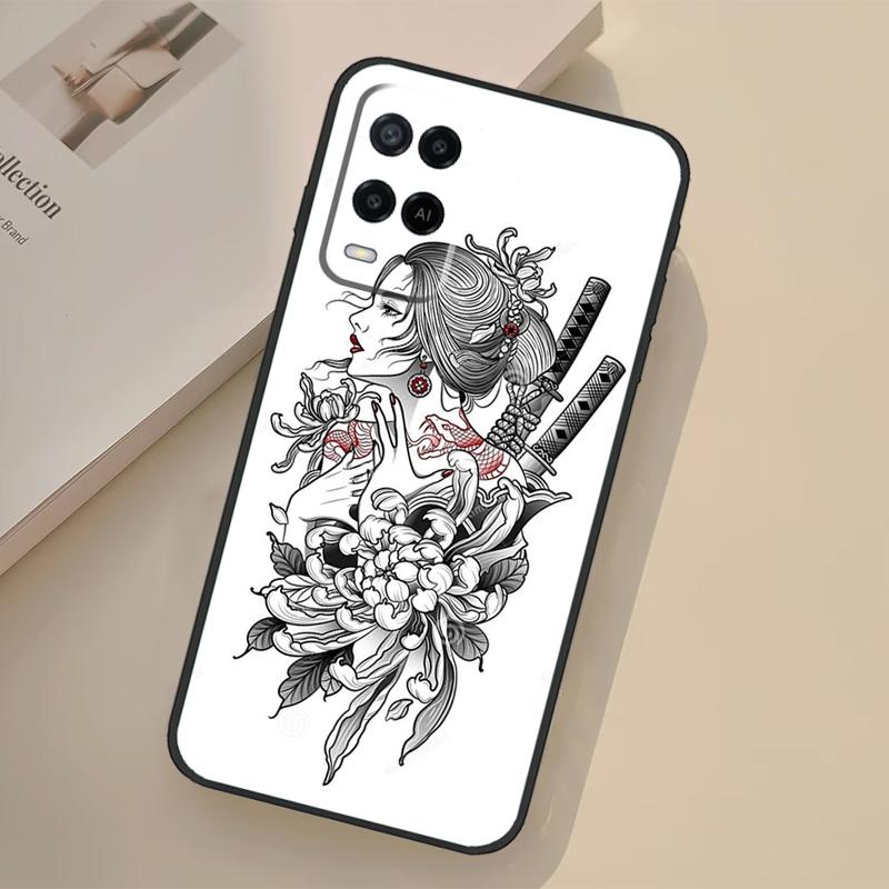 

Samurai Warrior Geisha Case For Oppo A17 A57 A77 A74 A54 A94 A78 A98 A18 A60 A80 A40 A38 A58 A96 A76 A16 A15 A5 Pro OPPO A76