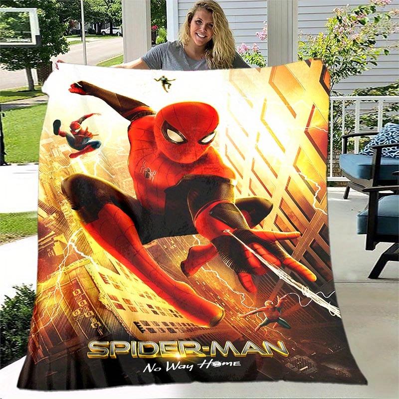 1pc Spider-Man Printing Blanket - Soft, All-Season Throw for Living Room, Bedroom,Personalized Gift with Adorable Cartoon Design