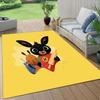 Bing Flannel Pattern Square Carpet,Area Rug,Carpet Rug for Living Room Bedroom Sofa Playroom Decor,Non-slip Floor Mat