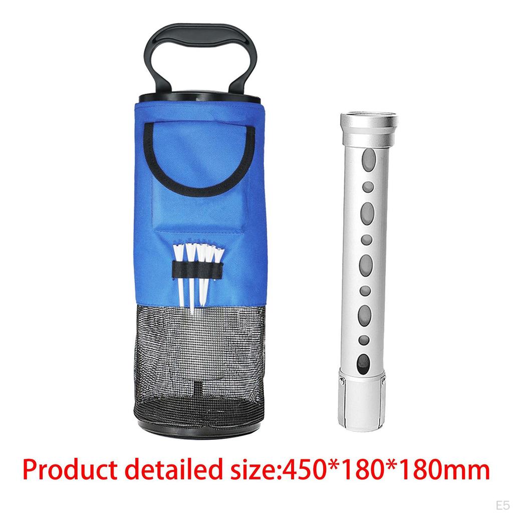 Golf Ball Retriever Collector Bag Practical Scooping Device Portable with Storage
