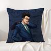 H-Hunter X H-Hunter Cushion Cover Summer Coolness Linen Fabric Double-Sided Printing Pillow Case Sofa Home Decor Gift