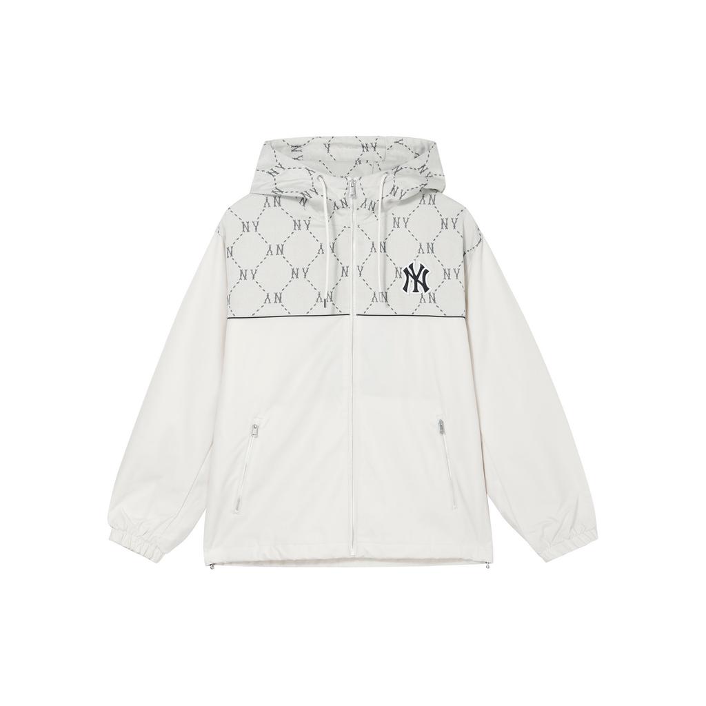 New MLB New York Yankees Jackets Coats Unisex Ecru 3AWJM0544-50CRD