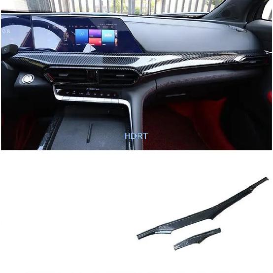 Rear Air Outlet Glass Switch Gear Water Cup Frame Carbon Fibre Interior For Changan UNIT UNI-T  + Car Accessories Styling