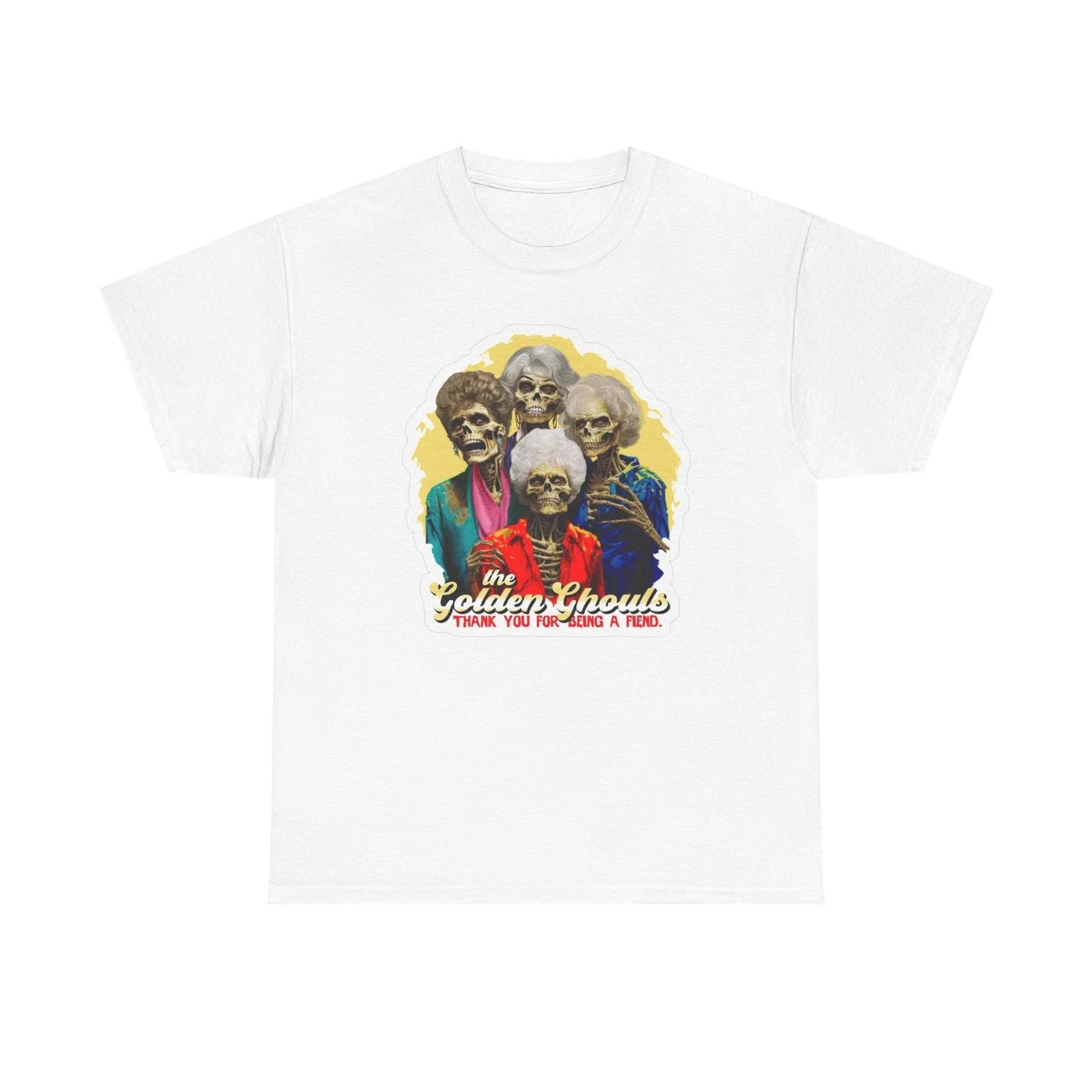 The Golden Ghouls Graphic T Shirt Vintage Fallout Funny Unisex Heavy Cotton Tee 2XL