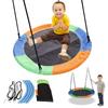 Round Swing 300KG Weight Capacity Flying Saucer Round Tree Swing Play Set 900D Oxford with Adjustable Ropes for Kids and Adults