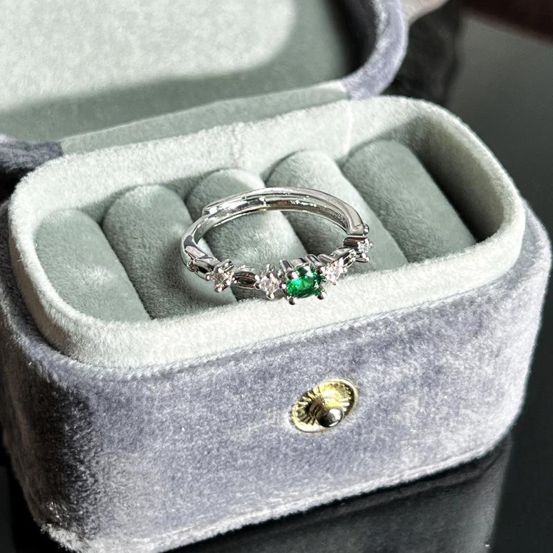 Caibao Series Open Ring Women'S Simple Fashion Niche Design Sweet Cool Light Luxury High-End Accessories
