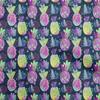 oneOone Cotton Flex Gray Fabric Pineapple Fabric For Sewing Printed Craft Fabric By The Yard 40 Inch