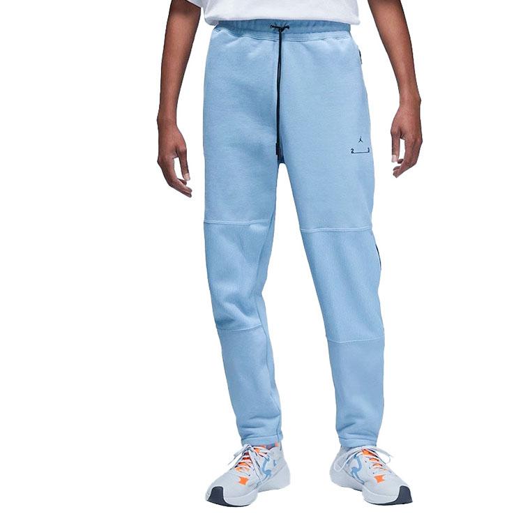 Jordan Solid Color Cuffed Knit Joggers Men Bottoms Light-Blue DV7688-427