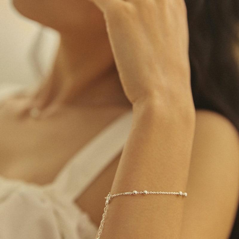 Dmoment Lily of the Valley Silver Bracelet (925 Silver)