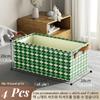 Folding Storage Boxes Clothes Folding Box Cube Canvas Storage Basket Shelf Pants Drawer Bed With Handles For Home Office