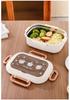 304 Stainless Steel Insulated Microwaveable Bento Lunch Box for Kids with Dividers