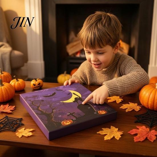 Halloween Countdown Toy Set 2026 Advent Calendar, 24 Day Box with Cute 24-day Calendar Collectible Toys, Spooky Holiday Gift Box, Home Party