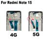 Für Xiaomi Redmi Note 15 4G 5G Mittelrahmen Frontblende LCD-Halter Rückplatte Gehäuse Ersatz