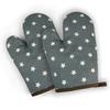 High-Temperature Cotton Linen Oven Mitts – Thickened, Heat-Resistant, Anti-Scald Baking Gloves for Kitchen