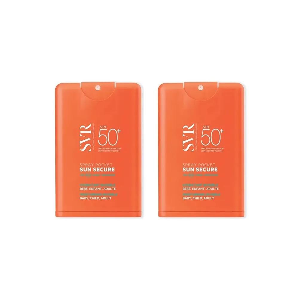 SVR Sun Secure Invisible Moisturizing Pocket Sunscreen Spray SPF50+ 20ml x 2