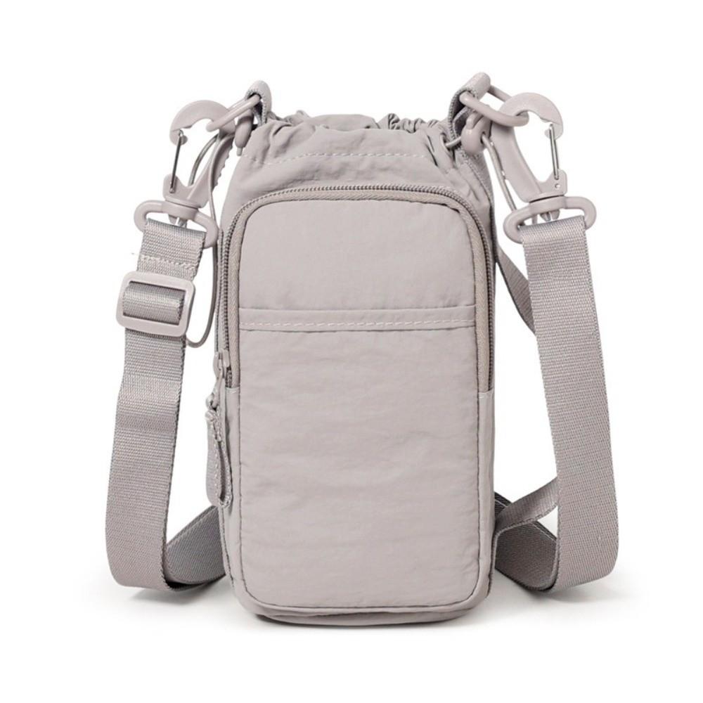 Large Capacity Crossbody Phone Pouch Nylon Women's Fitness Bag Water Bottle Storage Bag  Unisex