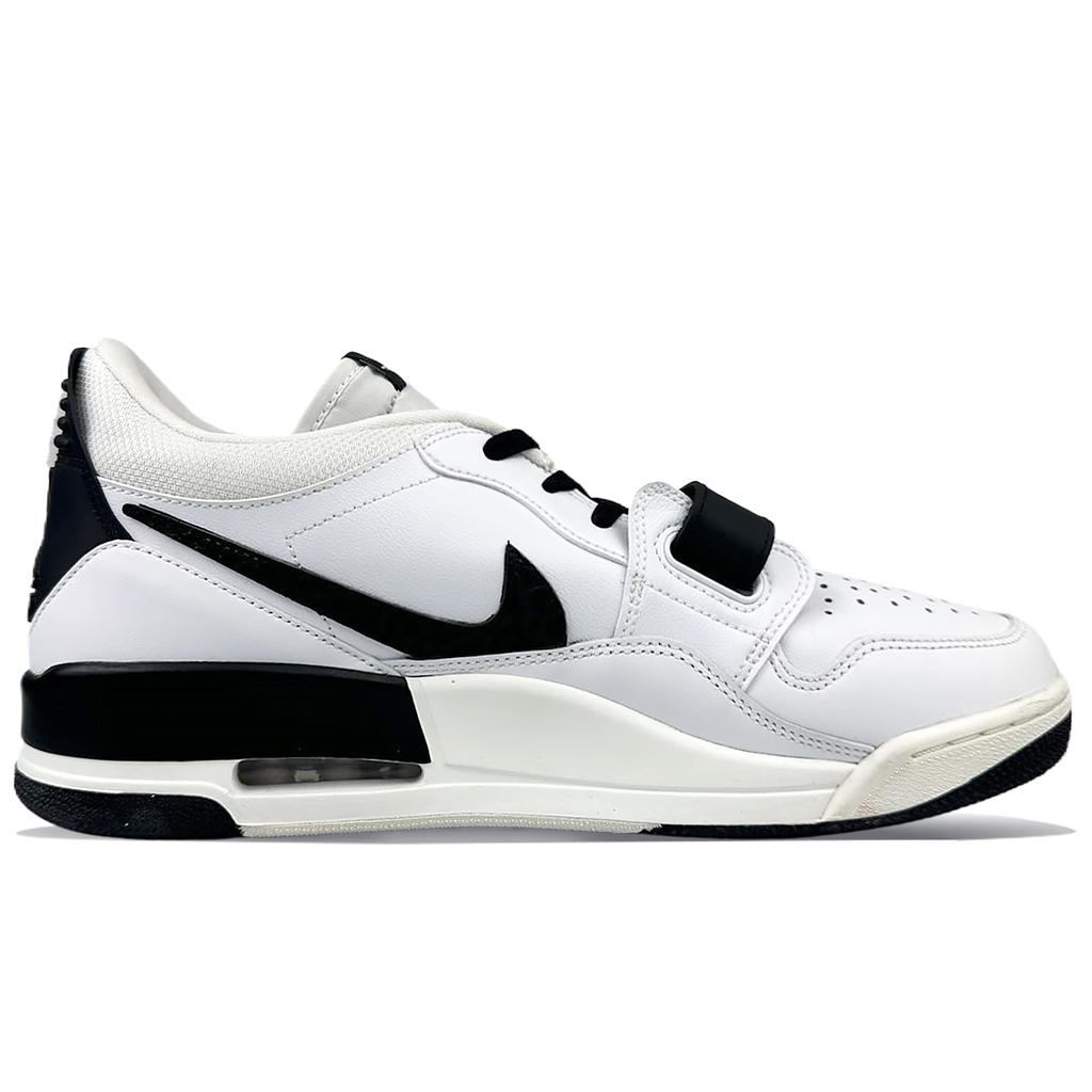 Jordan Legacy 312 Mesh, Leather Abrasion Resistant Low top Vintage Basketball Shoes Men's Black White CD7069-110(Team40-)