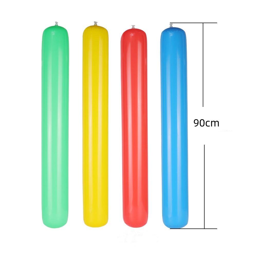 90cm Inflatable Stick Balloon Toy Outdoor Game Kindergarten Adult Toy Water Game Toy Party Decoration Party Cheerleading Sports