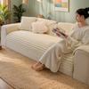Winter Thickened Stripes Imitation Rabbit Fur Plush Sofa Cover High Quality Non-Slip Sofa Cushion Universal Couch Slipcovers