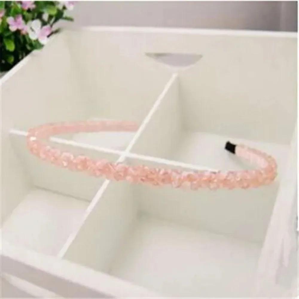1Pc Women Fashion Hair Accessories Headbands Shinny Crystal Beaded Hair Hoop