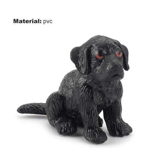 Dog Model Smell-less Solid PVC Realistic Dog Figure for Home