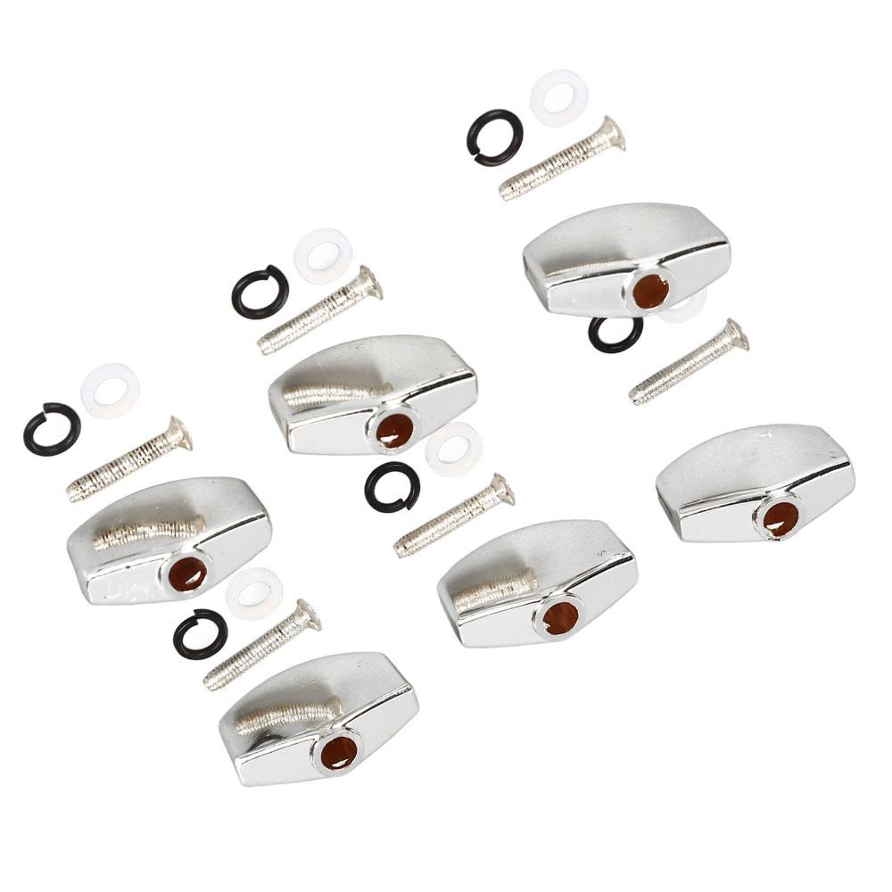 12PCS Silver Color Acoustic Guitar Buttons Universal Tuning Pegs For Acoustic Guitar