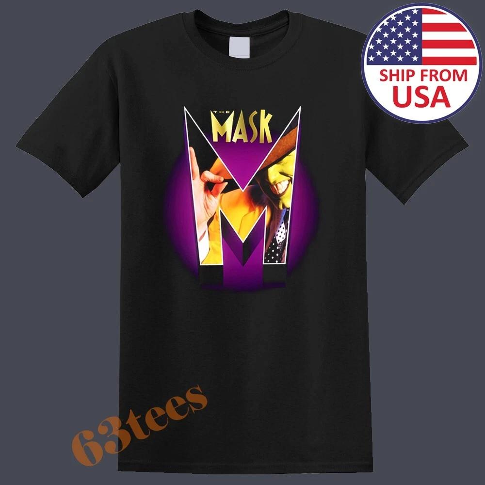 The Mask Retro Funny Action Movie Men s T-Shirt Women s Tee Top Unisex Black Size S to 5XL XL