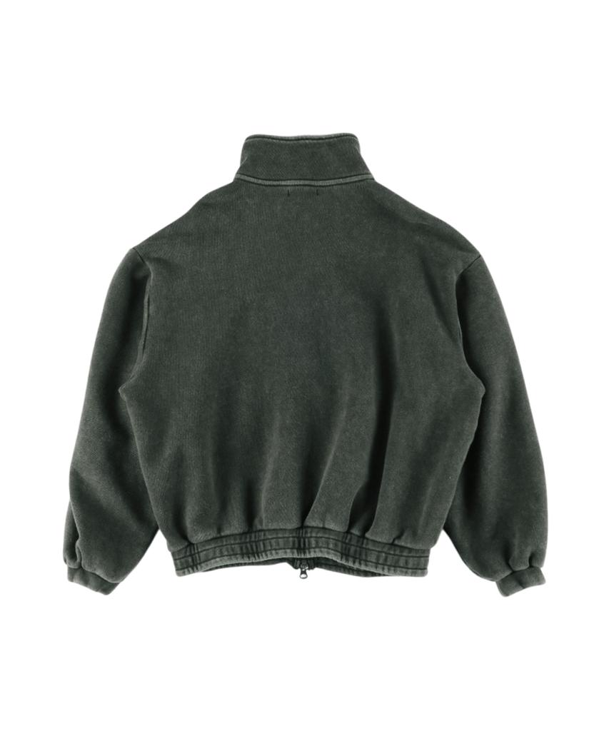 Ertr Picket Girl Patch Zip Up Jacket Black
