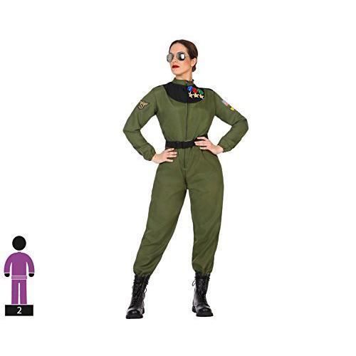 Costume-Déguisement - ATOSA - Pilote Adulte - Vert - XS-S - Combinaison Et Ceinture