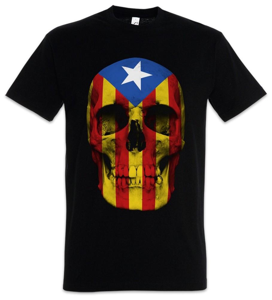 

Catalonia Skull Flag Men s T-Shirt Skull Freedom Freedom Free Catalonia 4XL