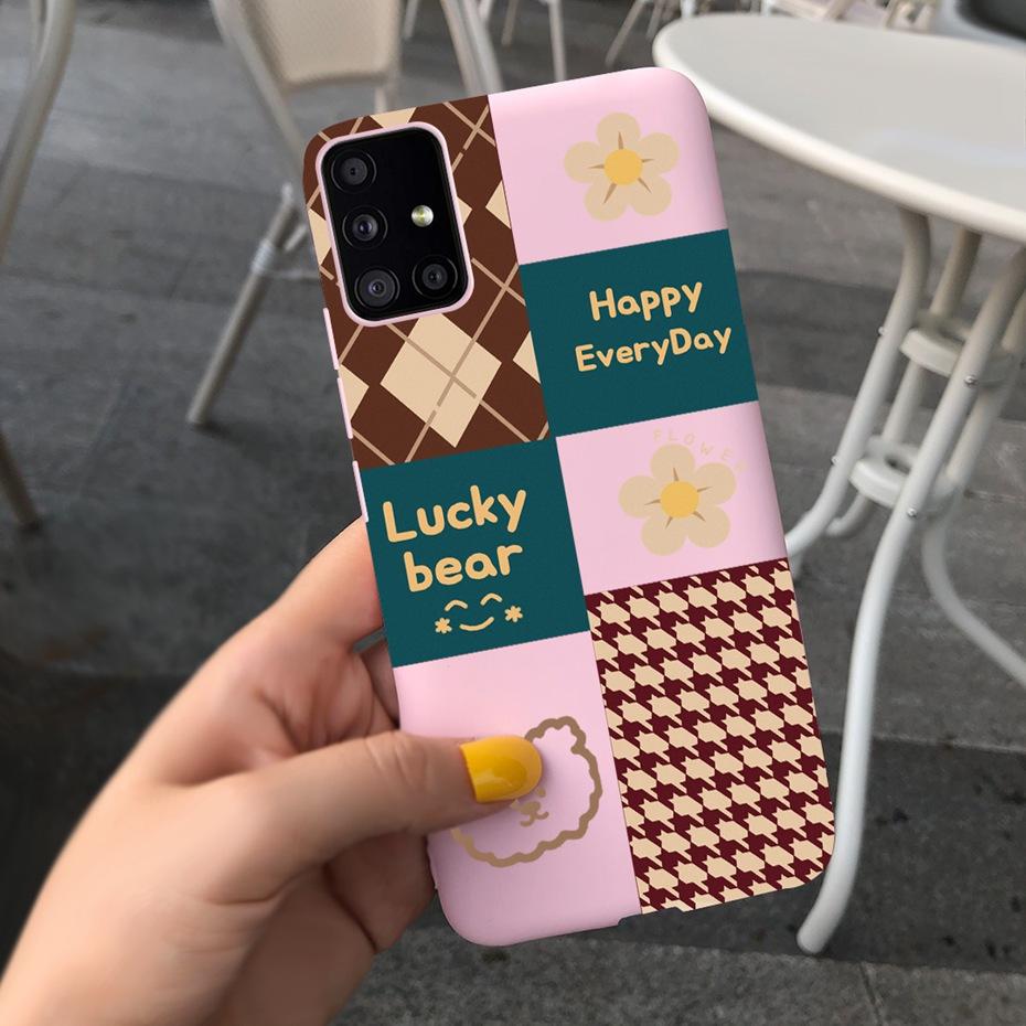 For Samsung Galaxy A51 5G SM-A516B Lovely Printing Jelly Phone Case Soft Silicone TPU Back Cover For Samsung A51 5G UW SM-A516V