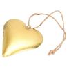 Decorazione a Forma di Cuore 3D in Metallo Ottone Vintage Ornamento da Appendere Decorazione per San Valentino Arte da Parete con Corda per Casa Interno Esterno 10x10cm