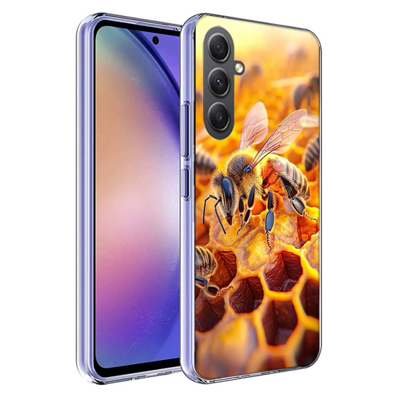 

Bees and Honey in the Honeycomb Phone Case For Samsung A54 A34 A24 A14 A53 A33 A23 A13 A52S A32 A22 A12 A17 Galaxy A03S A04S A02 Samsung A33 5G
