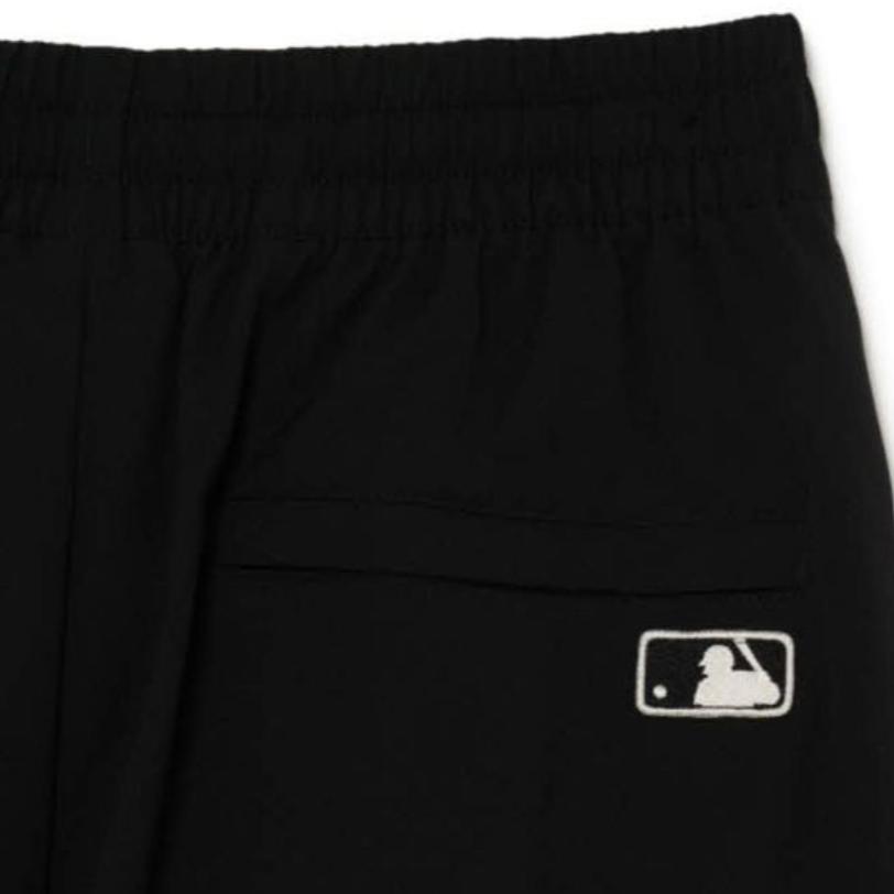 MLB Boston Red Sox Solid Logo Print Elastic Cuff Casual Knit Sweatpants Men bottoms Black 3AWPB0131-50BKS