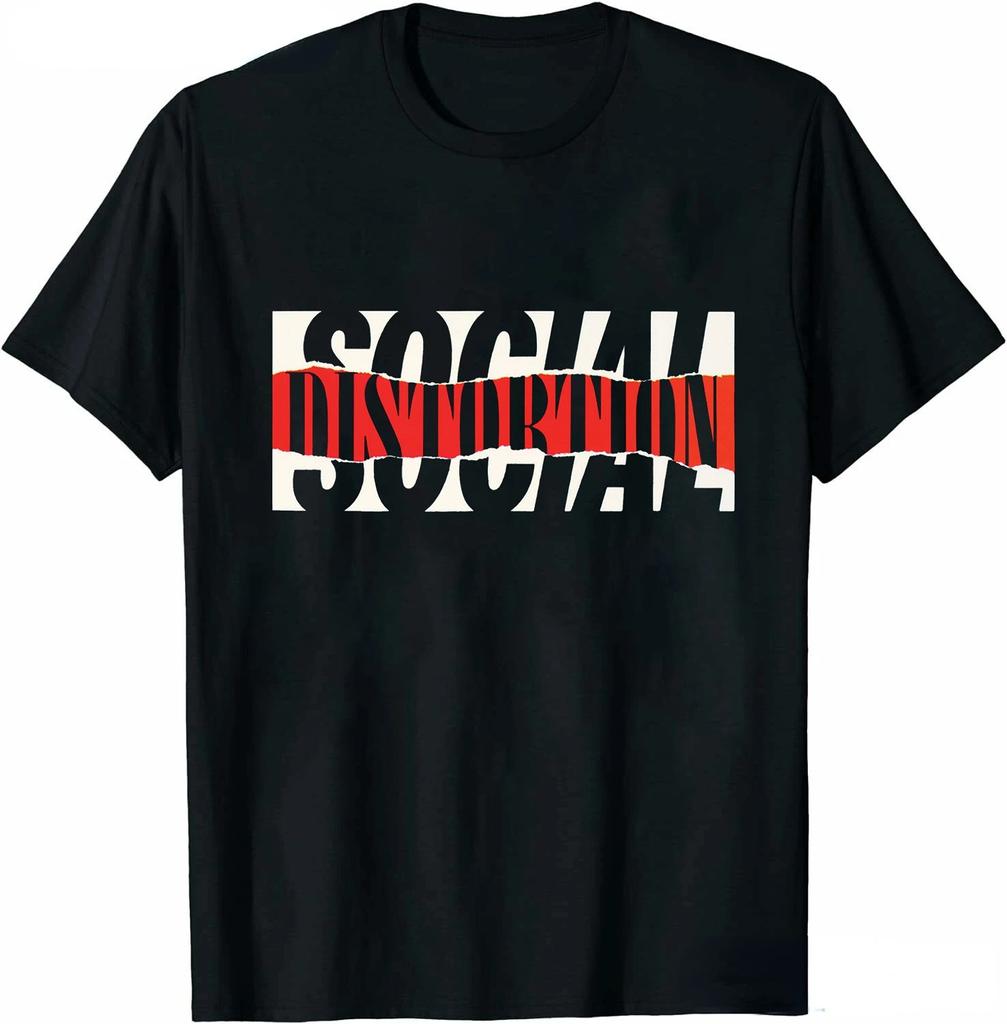 Men Clothing Social Distortion Winged Wheel TShirt Ball and Chain Mens Tshirt Street Hip Hop Style Tees Loose Tops Streetwear