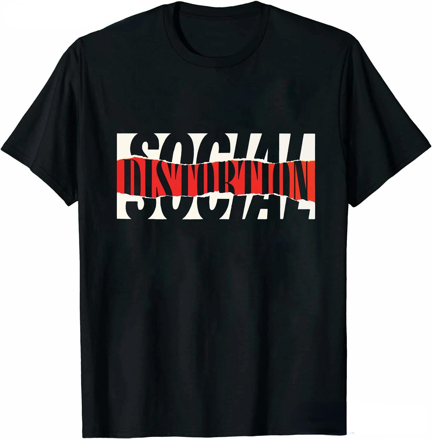 

Чоловічий одяг Social Distortion Крилате колесо Футболка Ланцюг Футболка для чоловіків Вуличний хіп-хоп стиль Футболки Вільні топи Streetwear 4XL