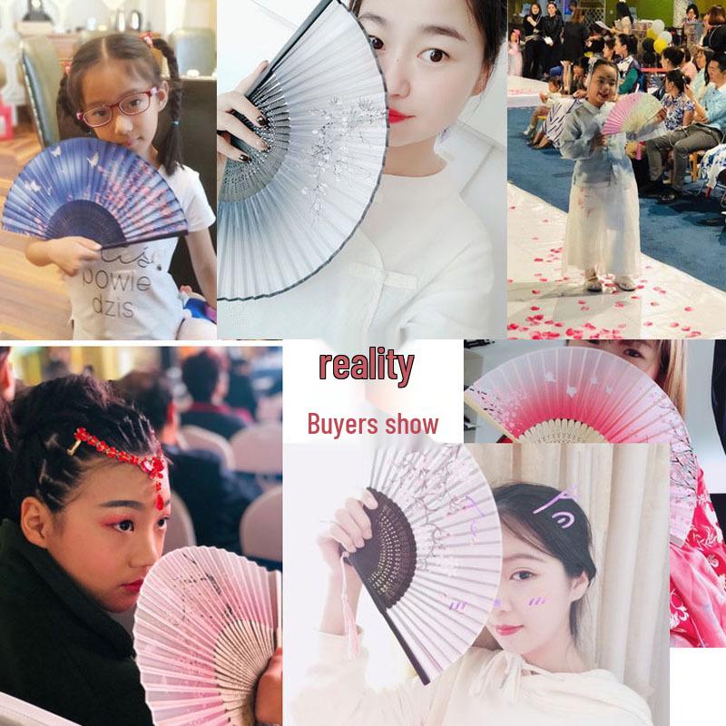 Retro-Tanzfächer im japanischen Stil für den Sommer - Klassischer antiker Stil